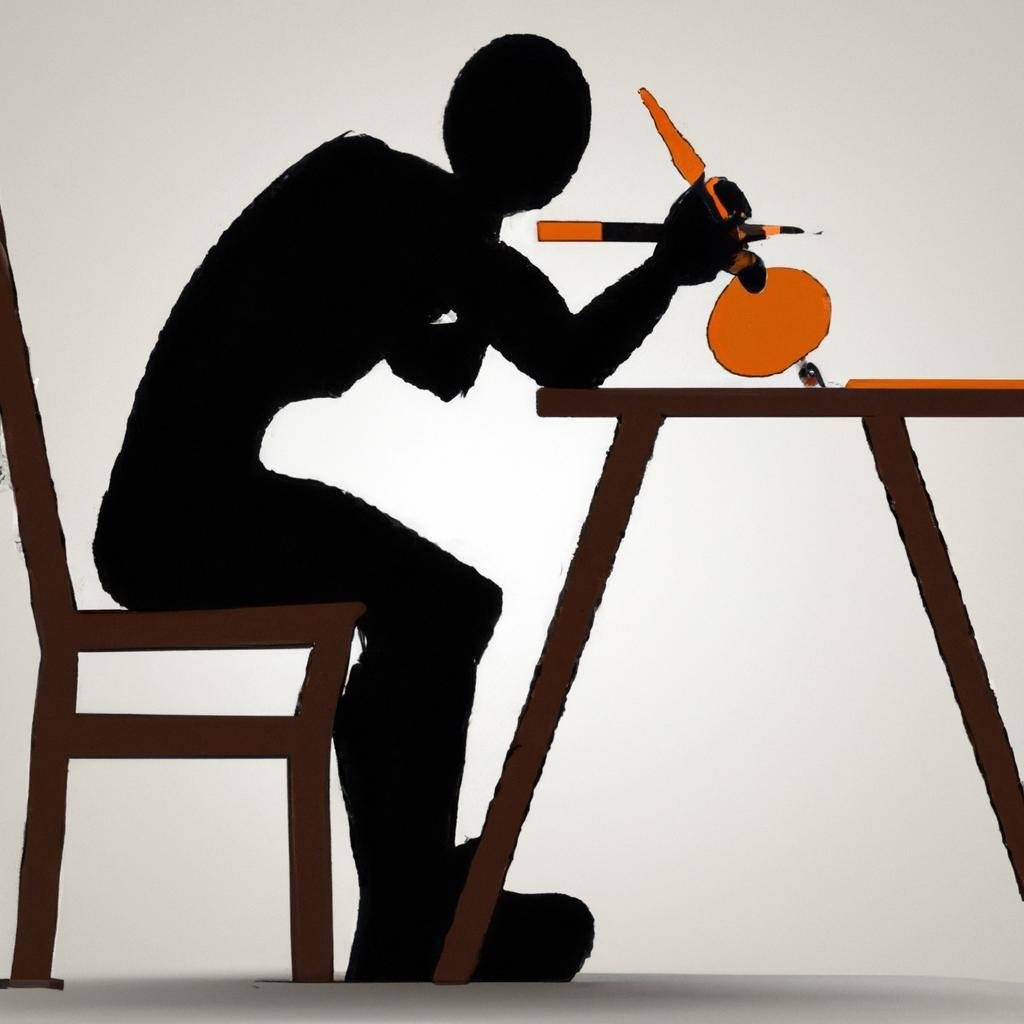 Tutorial de Stencil usando cadeiras com encosto vazado